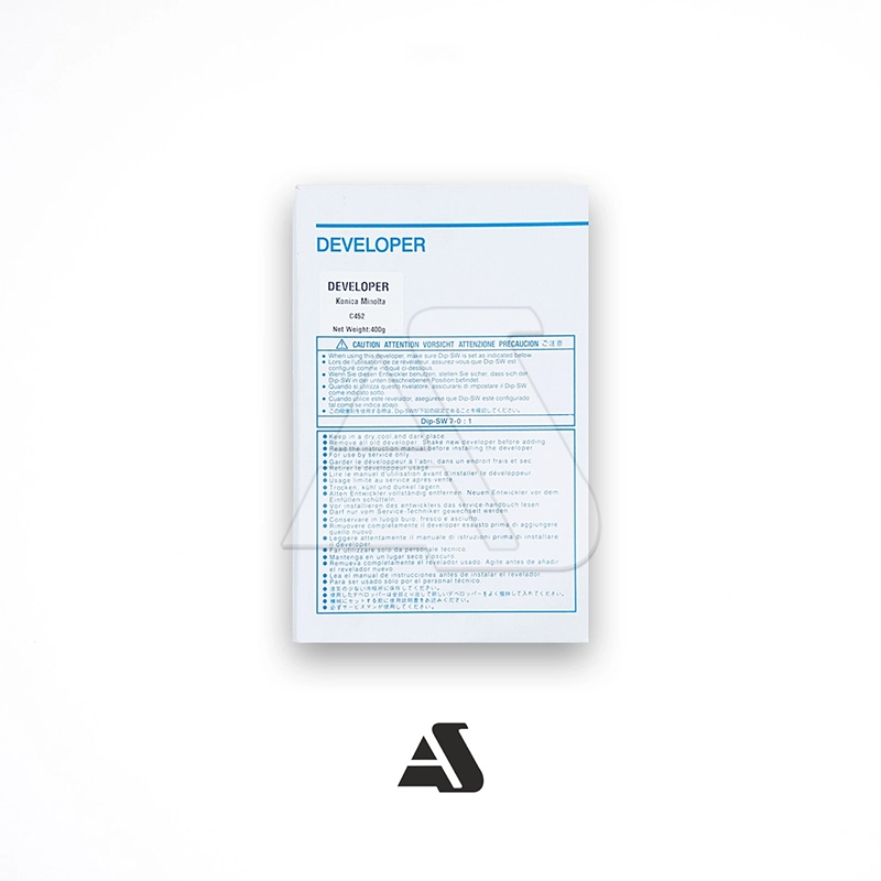 پودر دولوپر کونیکا مینولتا بی رنگ ژاپنی / C451 452 550 552 650 652 / Developer Powder Konica Minolta Bizhub