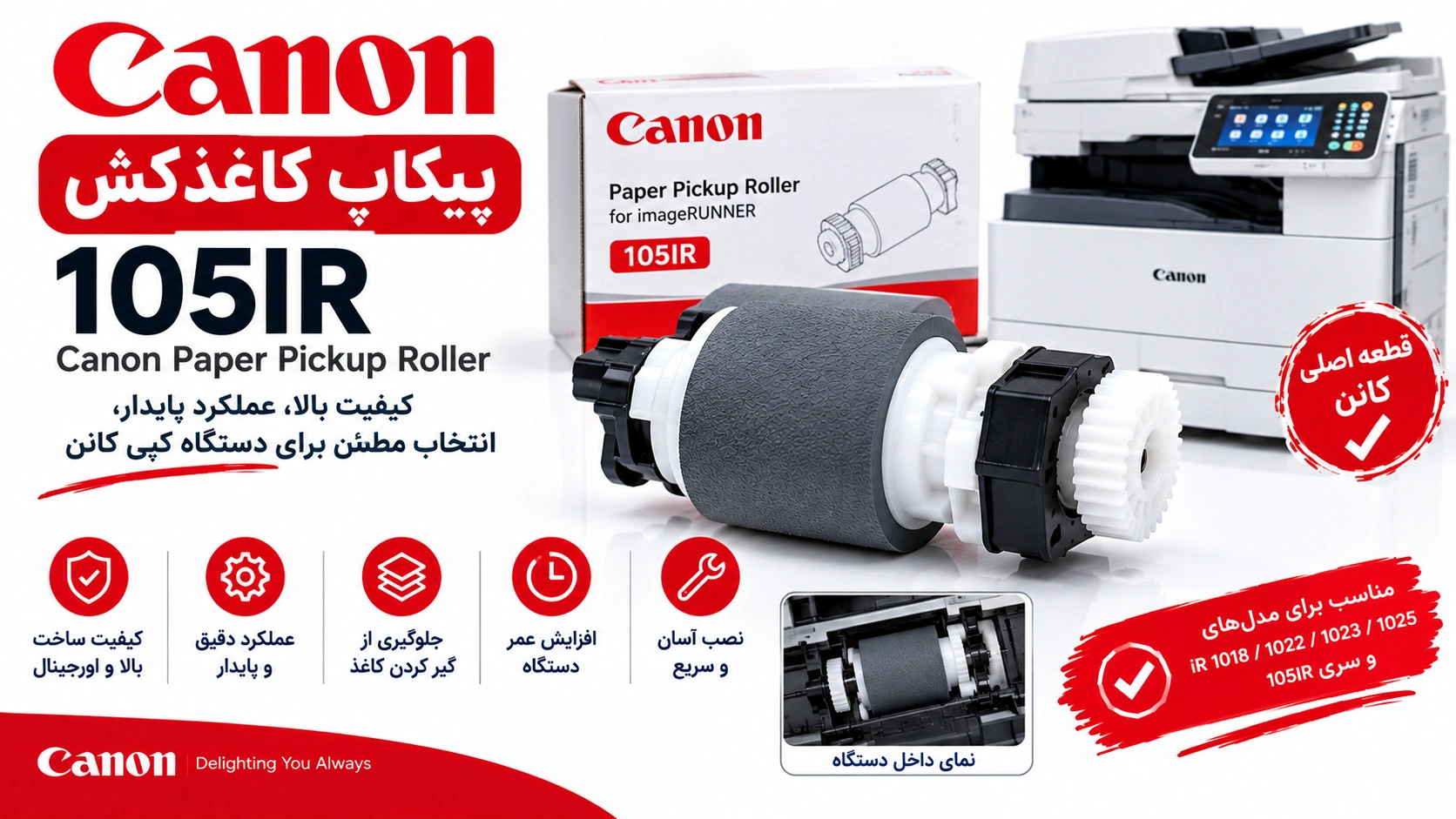 105IR پیکاپ کاغذکش کانن