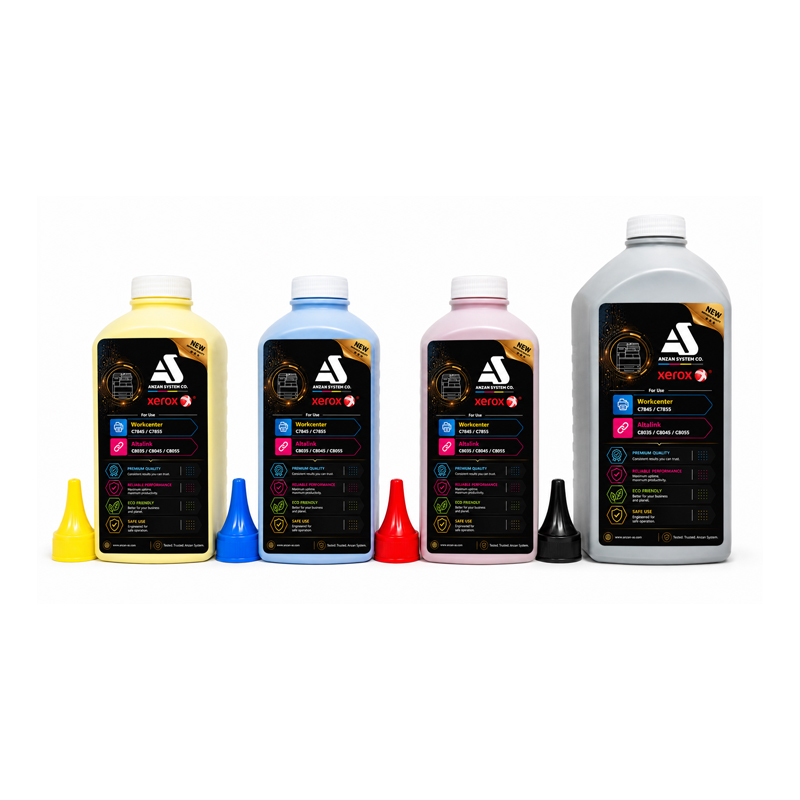 تونر زیراکس رنگی C80XX / 78XX شارژی برند AS